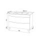 Тумба с раковиной IDDIS Cloud 80см белый CLO80WFi95