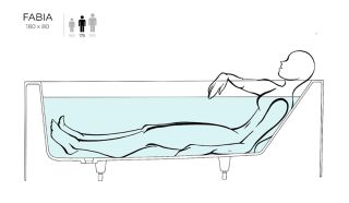 Ванна из искусственного камня Salini Fabia S-Sense 102612G 180x80см белый глянцевый