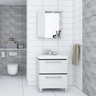 Тумба под раковину Акватон Ронда 60см дуб сомерсет/венге 1A205001RSC20