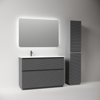 Тумба напольная под раковину Sancos Folk Floor FL120FLGS левая 120 см Grey soft