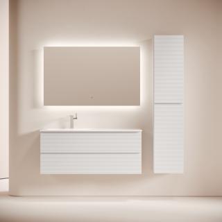 Тумба подвесная под раковину Sancos Folk FL120LW левая 120 см Bianco