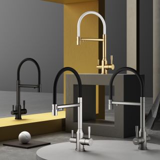 Смеситель для кухни Raglo R81.63.05 с подключением фильтра сатин