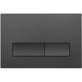 Кнопка смыва Veconi FLUSH V1, FLV1-B, 240х162х9, пластик, черный матовый