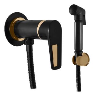 Гигиенический душ со смесителем Rav Slezak Colorado CO347/1CMATZ черный золото