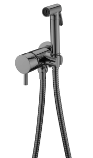 Гигиенический душ Boheme Venturo 467-SGM со смесителем антрацит глянец