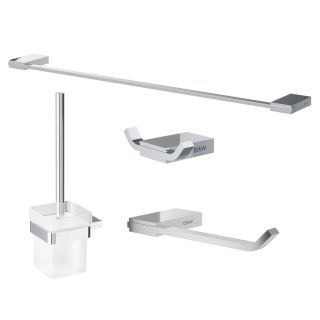 Комплект аксессуаров для ванной комнаты Black and White 7720C хром