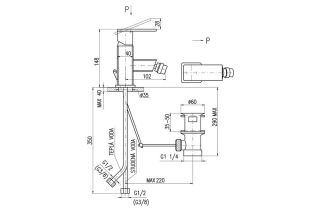 Смеситель для биде Rav Slezak Loira LR544.5Z золото