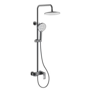 Душевая стойка Black&White Gravity 9102GM оружейная сталь