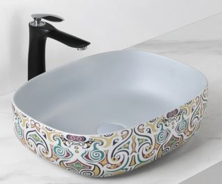 Раковина чаша Bronze de Luxe MURANO 4035, разноцветная