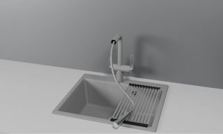 Смеситель для кухни Granula 8170, АЛЮМИНИУМ Алюминиум