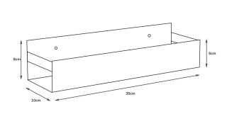 Полка подвесная Boheme Q 10965-B чёрный