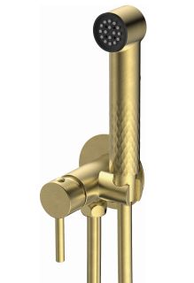 Гигиенический душ со смесителем Splenka S99.52.03 золотой сатин
