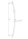 Душевая штанга Haiba HB8002 хром