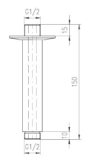 Кронштейн для душа Rav Slezak MD0311SM бронза