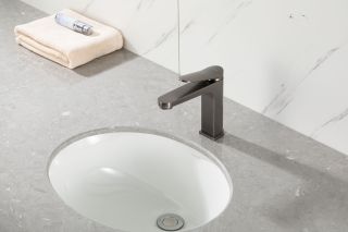 Смеситель для раковины Gappo G1010-9 оружейная сталь