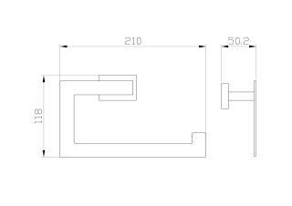 Вешалка для полотенец Wonzon & Woghand Flat WW-9713 хром