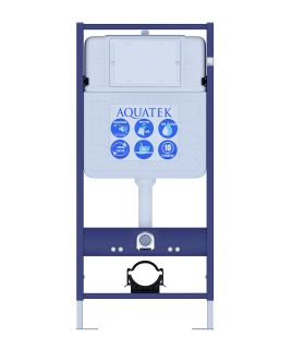 Комплект унитаза с инсталляцией Aquatek Set Aquatek Лугано инсталляция Standard INS-0000012 унитаз AQ2002-00 с тонким сиденьем soft-close