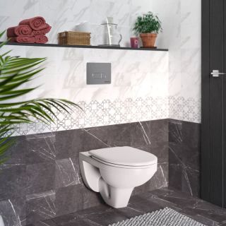 Подвесной унитаз Berges Gamma белый 081105 сиденье Gamma микролифт быстросъёмное