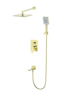 Душевой комплект Wonzon & Woghand Diamond WW-88939011-BG брашированное золото