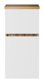 Подвесной шкаф Misty Ива 40см универсальный белый/дуб Вотан