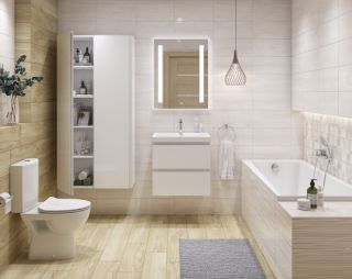 Акриловая ванна Cersanit LORENA 140x70