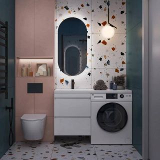 Тумба под раковину над стиральной машиной Vigo Urban 043 60 см белый