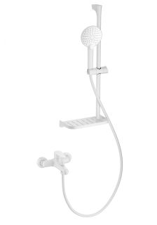 Смеситель для ванны с душевым гарнитуром Wonzon & Woghand Alfa WW-AE3201-MW белый матовый