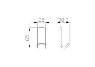 Крючок для ванной Wonzon & Woghand Lotte WW-8315 хром