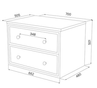 Тумба подвесная IDDIS Torr TOR70WBi95K со столешницей 70см белый матовый