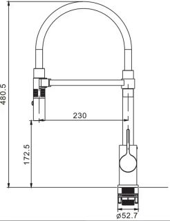 Смеситель для кухни Rose R133Q бронза