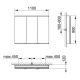 Зеркальный шкаф Keuco Royal Modular 800311111000000 110 см