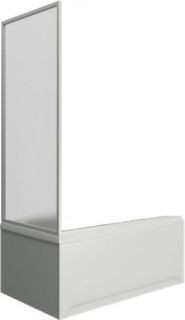 Шторка для ванн боковая BAS Ахин 80 (пластик)