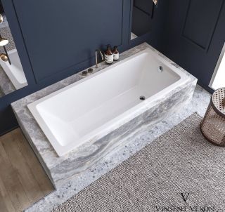 Ванна чугунная Vinsent Veron Square VSQ1707542 170x75см без отверстий для ручек