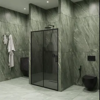 Душевая дверь by Deonria Kupe D-195-120-6-S-B 120см графит/графит