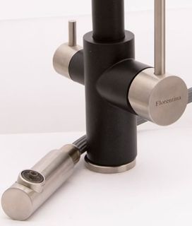 Смеситель для кухни Florentina Кристалл с подключением под фильтр коричневый