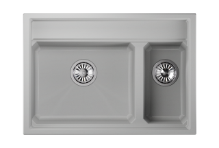 Мойка кухонная Granula Kitchen Space 7302, АРКТИК