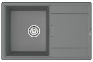 Мойка кухонная Point Лаура PN3005AL 78 см серый