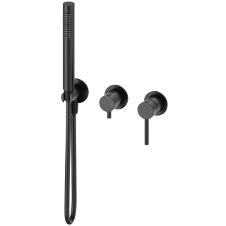 Встраиваемый смеситель для душевой системы Wonzon & Woghand Stick WW-838017-MB чёрный матовый