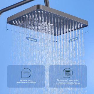 Душевая стойка Splenka S30.24.09 графит