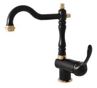 Смеситель для кухни Rav Slezak Labe L008.5/8CMATZ черный золото