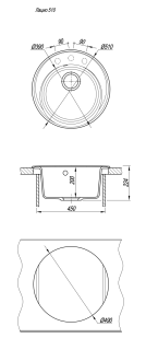 Кухонная мойка Florentina Лацио 510 грей