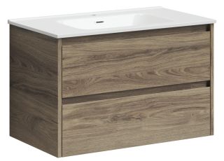 Подвесная тумба под раковину Sancos Libra LB80ECH 80см дуб чарльстон