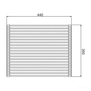Ролл-мат для кухонных моек Gappo GS202-3 золотой сатин