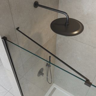 Душевая перегородка CEZARES LIBERTA-L-1-TB-90-C-NERO