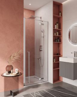 Душевая дверь CEZARES LINER-B-12-90-C-Cr-R правая хром