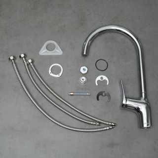 Смеситель для кухни Lemark Ortus LM11361C с подключением к фильтру с питьевой водой хром