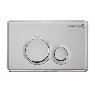 Клавиша смыва BETTOSERB  40006465 хром глянец+хром матовый DUO
