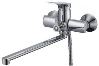 Смеситель для ванны с душем РМС SL122-006E хром