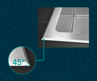 Мойка кухонная Paulmark Kroner-Edge PM775151-BS брашированная нержавеющая сталь