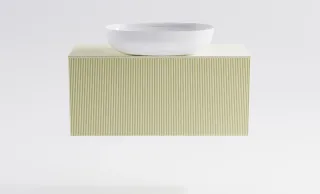 Тумба с раковиной Astra-Form М-40 Slim 4631177716058 90 см бежевый матовый